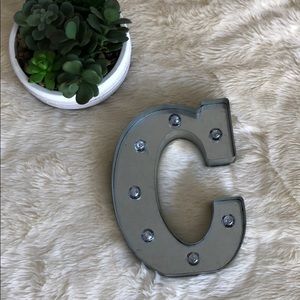 Wall decor- light up letter “C”